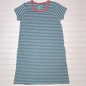 MIGHTLY EUC Organic Cotton Striped Colorblock Stretchy Shirt Dress
